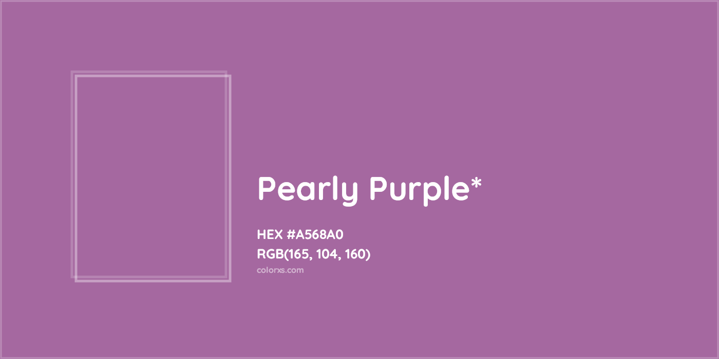 HEX #A568A0 Color Name, Color Code, Palettes, Similar Paints, Images