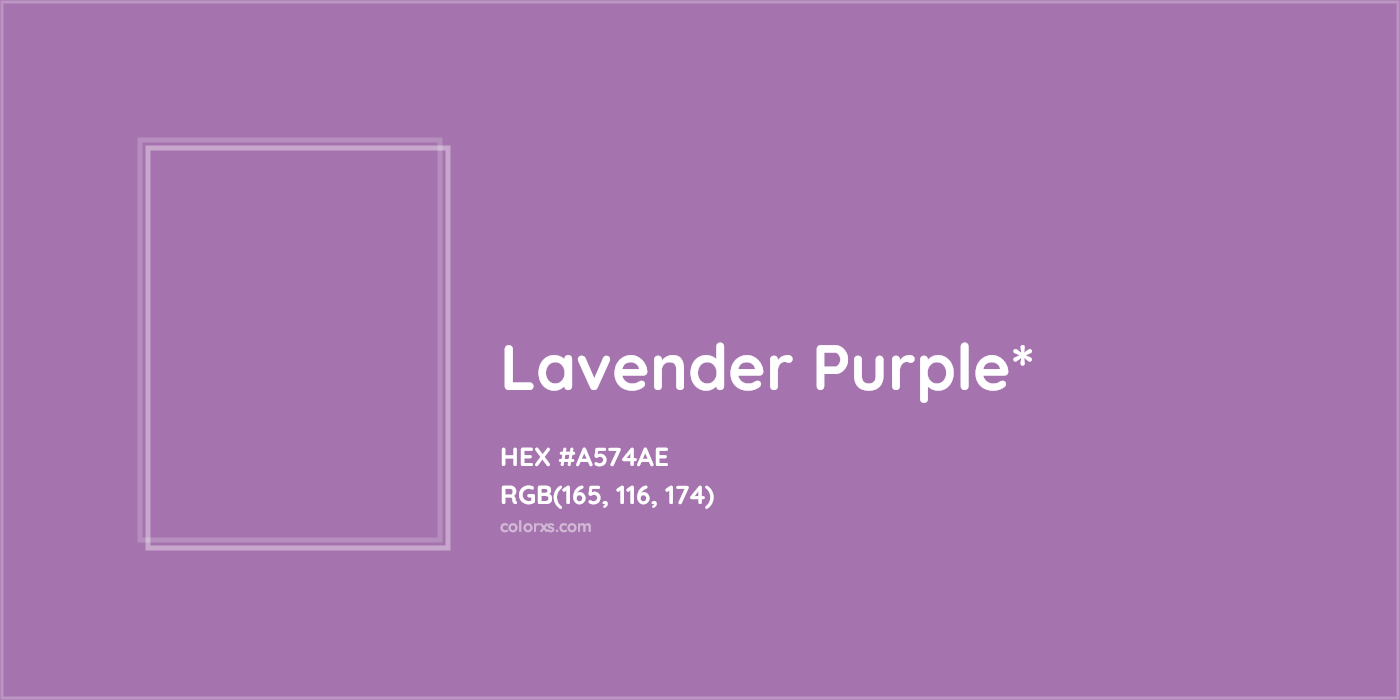 HEX #A574AE Color Name, Color Code, Palettes, Similar Paints, Images