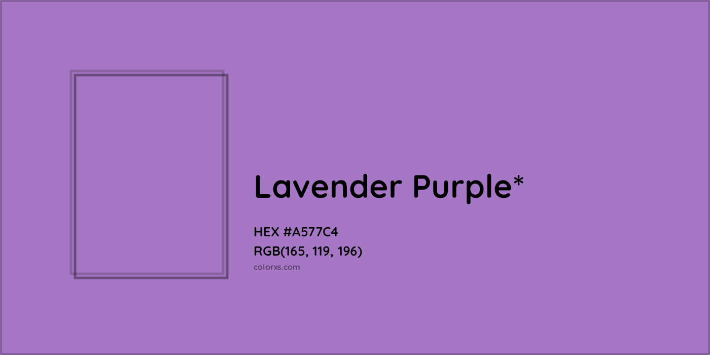 HEX #A577C4 Color Name, Color Code, Palettes, Similar Paints, Images