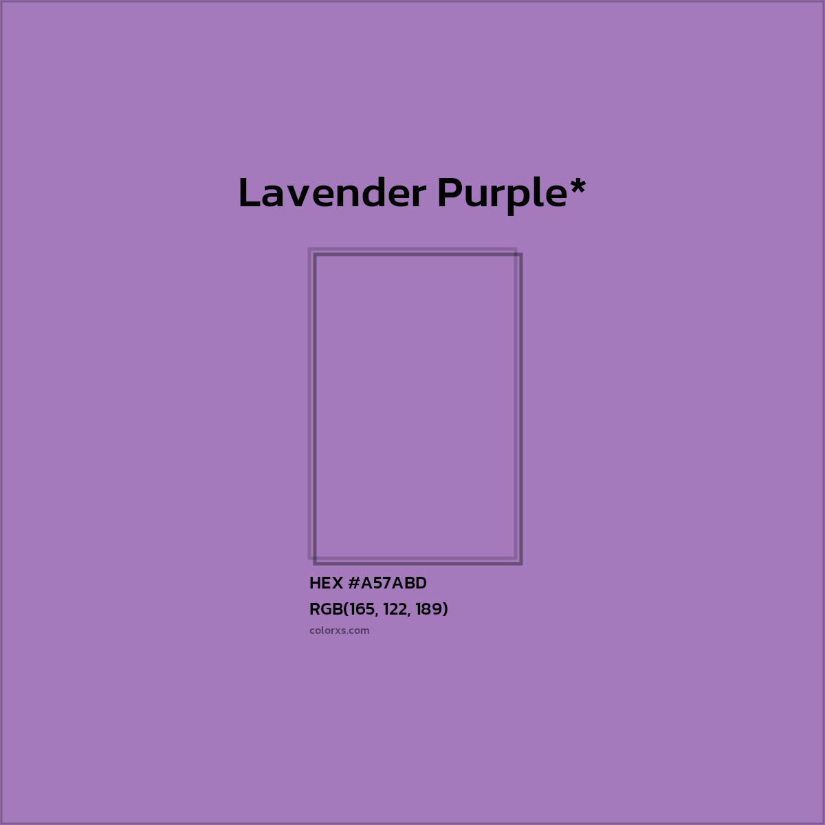 HEX #A57ABD Color Name, Color Code, Palettes, Similar Paints, Images