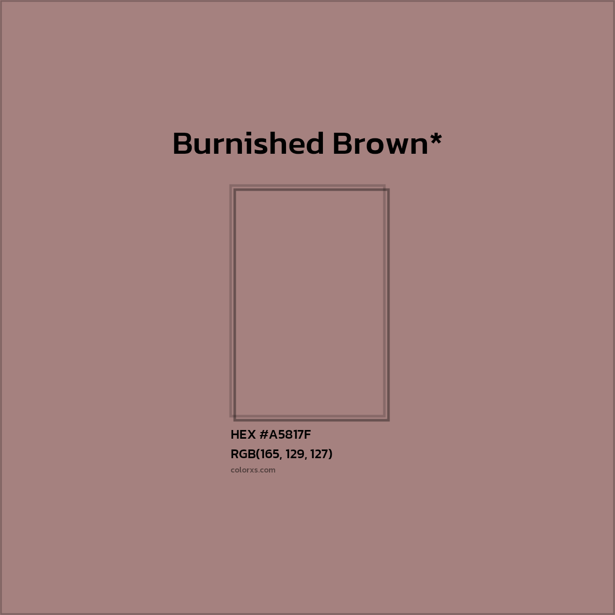 HEX #A5817F Color Name, Color Code, Palettes, Similar Paints, Images