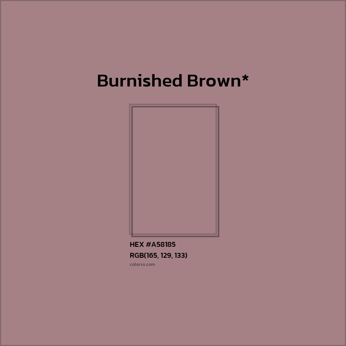 HEX #A58185 Color Name, Color Code, Palettes, Similar Paints, Images