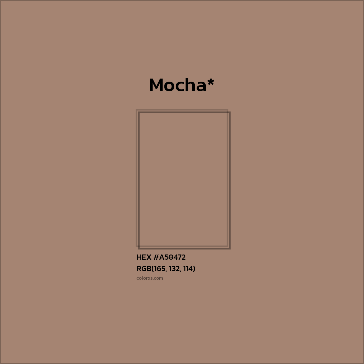 HEX #A58472 Color Name, Color Code, Palettes, Similar Paints, Images