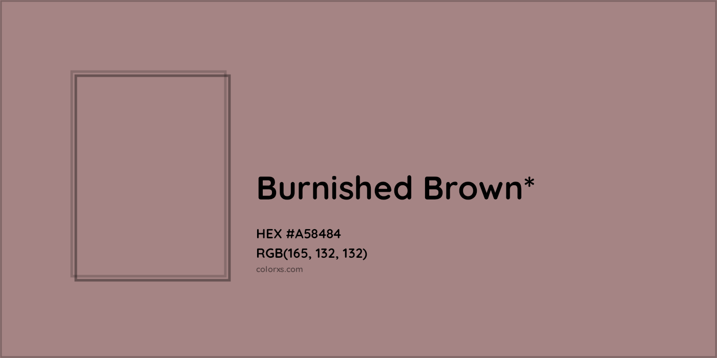 HEX #A58484 Color Name, Color Code, Palettes, Similar Paints, Images