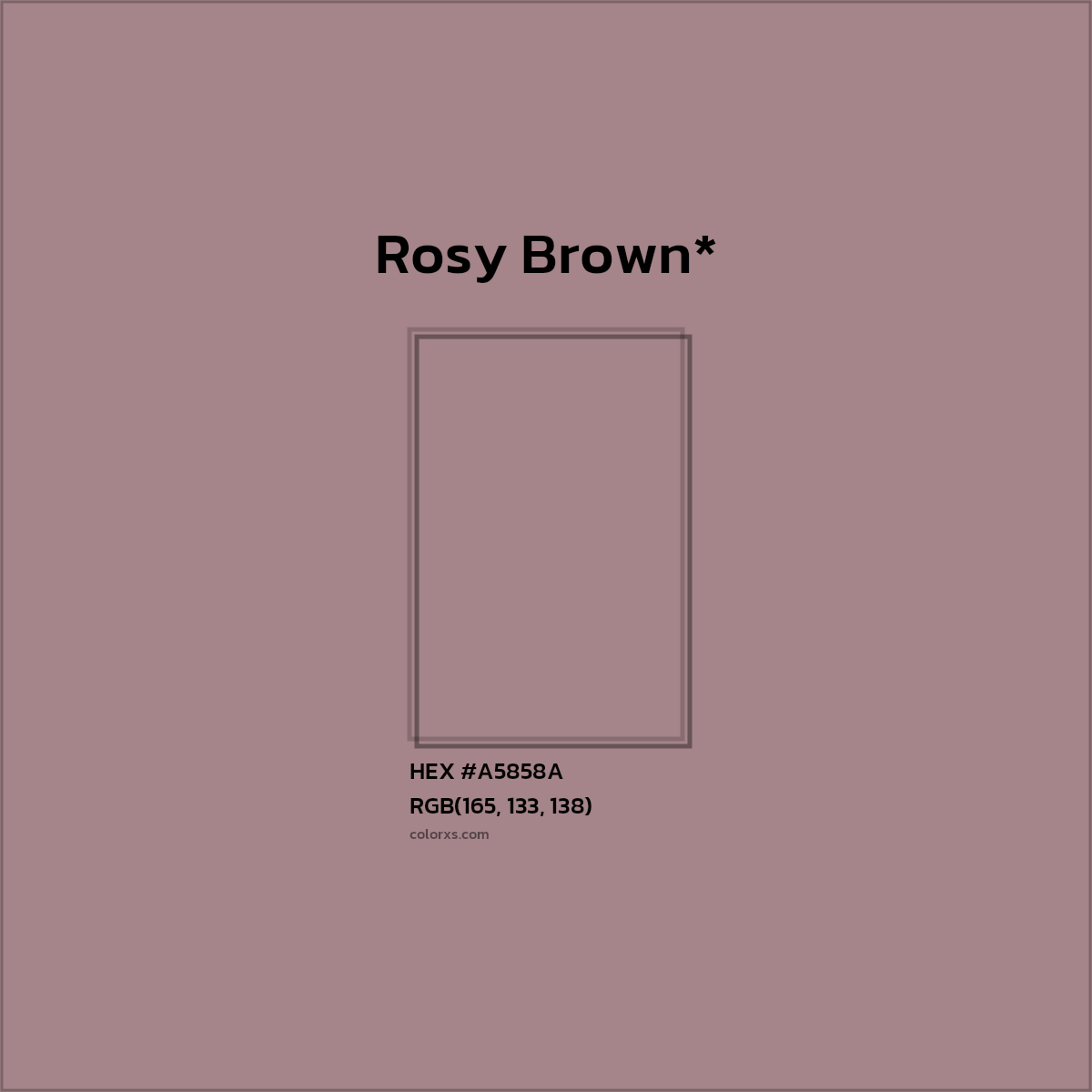 HEX #A5858A Color Name, Color Code, Palettes, Similar Paints, Images