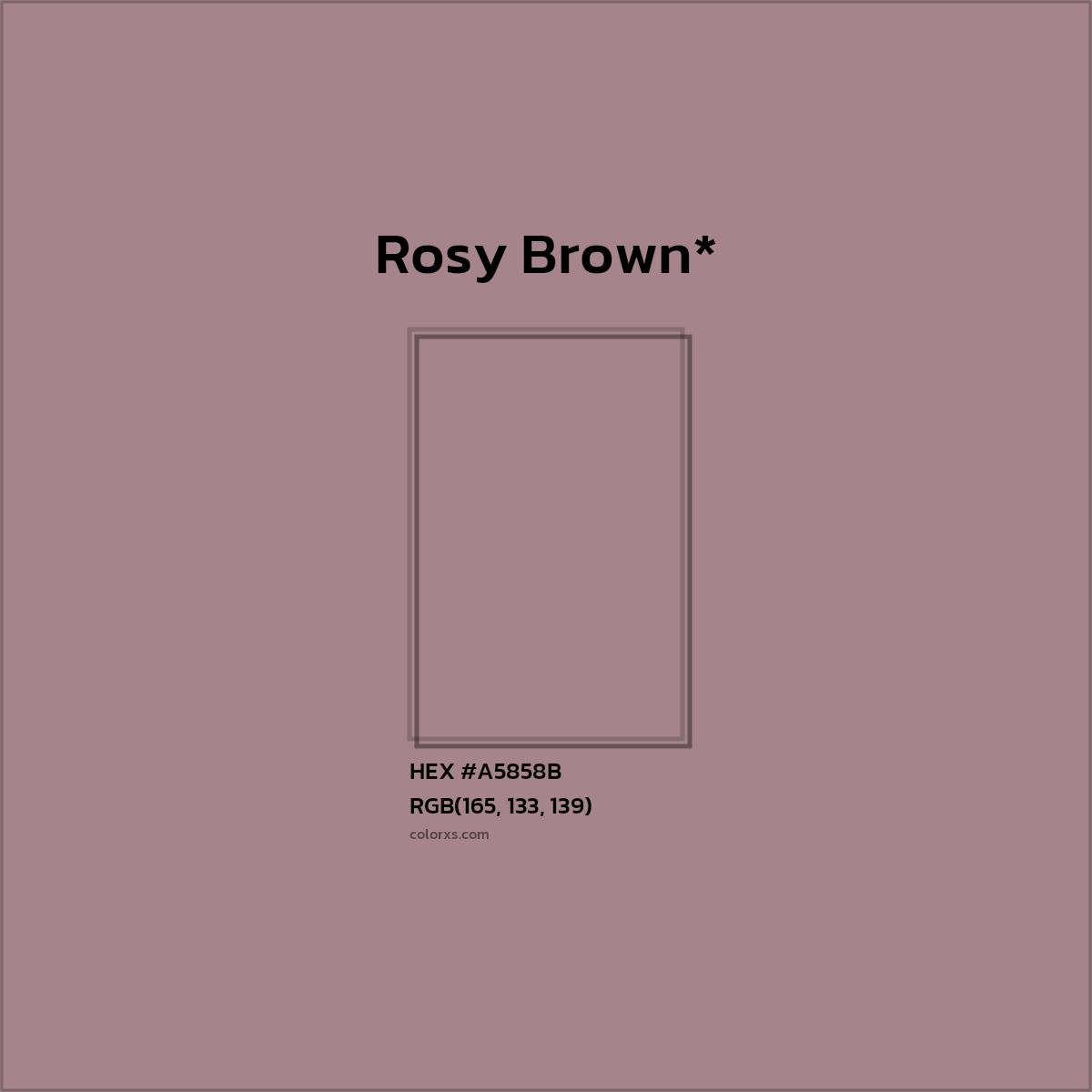 HEX #A5858B Color Name, Color Code, Palettes, Similar Paints, Images