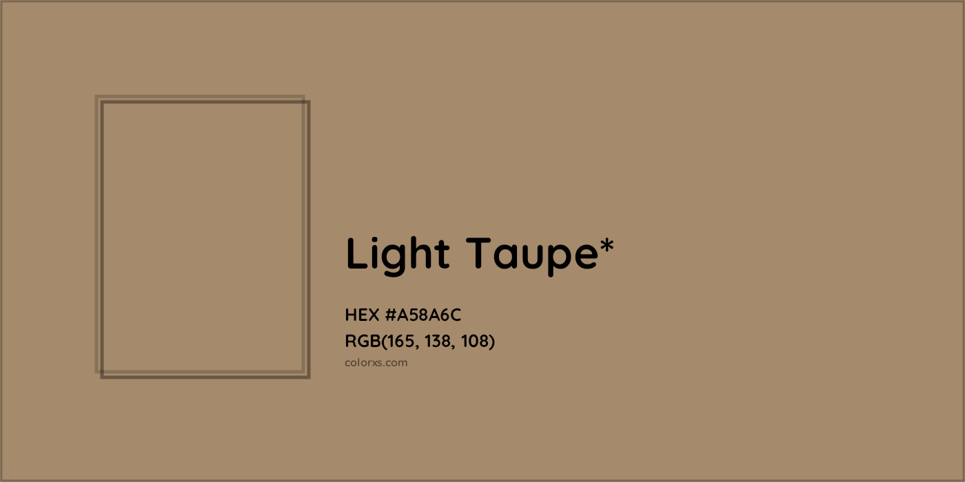 HEX #A58A6C Color Name, Color Code, Palettes, Similar Paints, Images