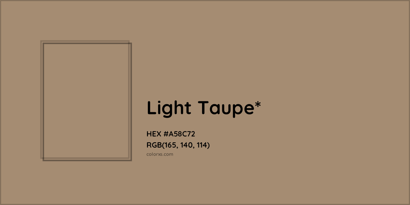 HEX #A58C72 Color Name, Color Code, Palettes, Similar Paints, Images
