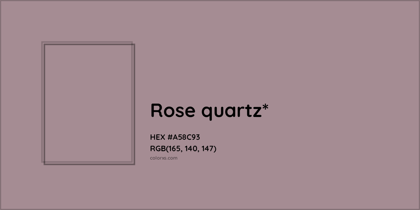 HEX #A58C93 Color Name, Color Code, Palettes, Similar Paints, Images