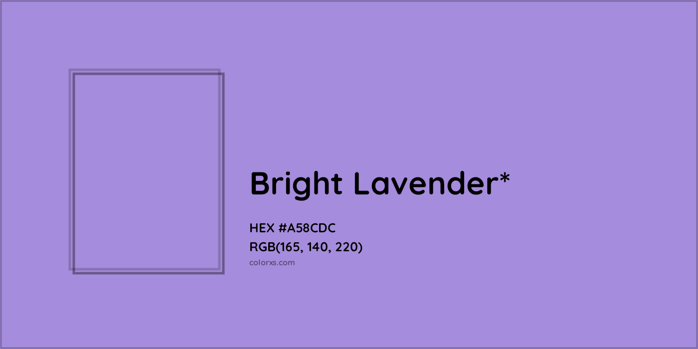 HEX #A58CDC Color Name, Color Code, Palettes, Similar Paints, Images