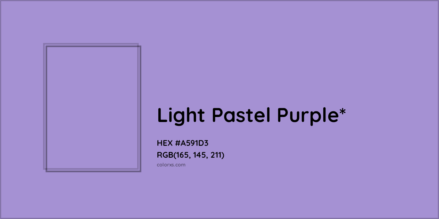 HEX #A591D3 Color Name, Color Code, Palettes, Similar Paints, Images