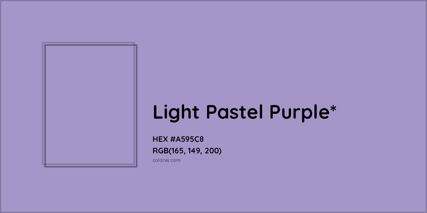HEX #A595C8 Color Name, Color Code, Palettes, Similar Paints, Images