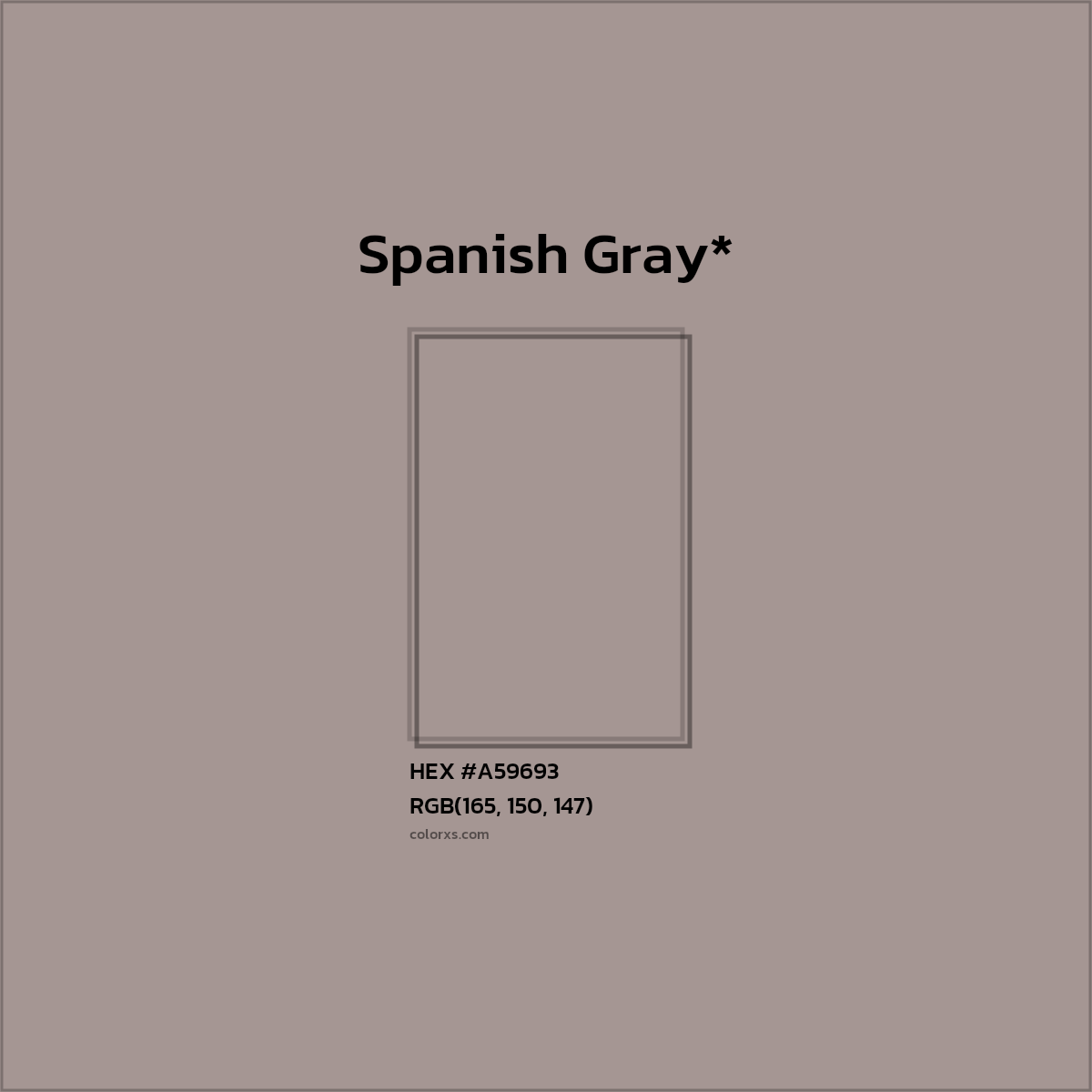 HEX #A59693 Color Name, Color Code, Palettes, Similar Paints, Images