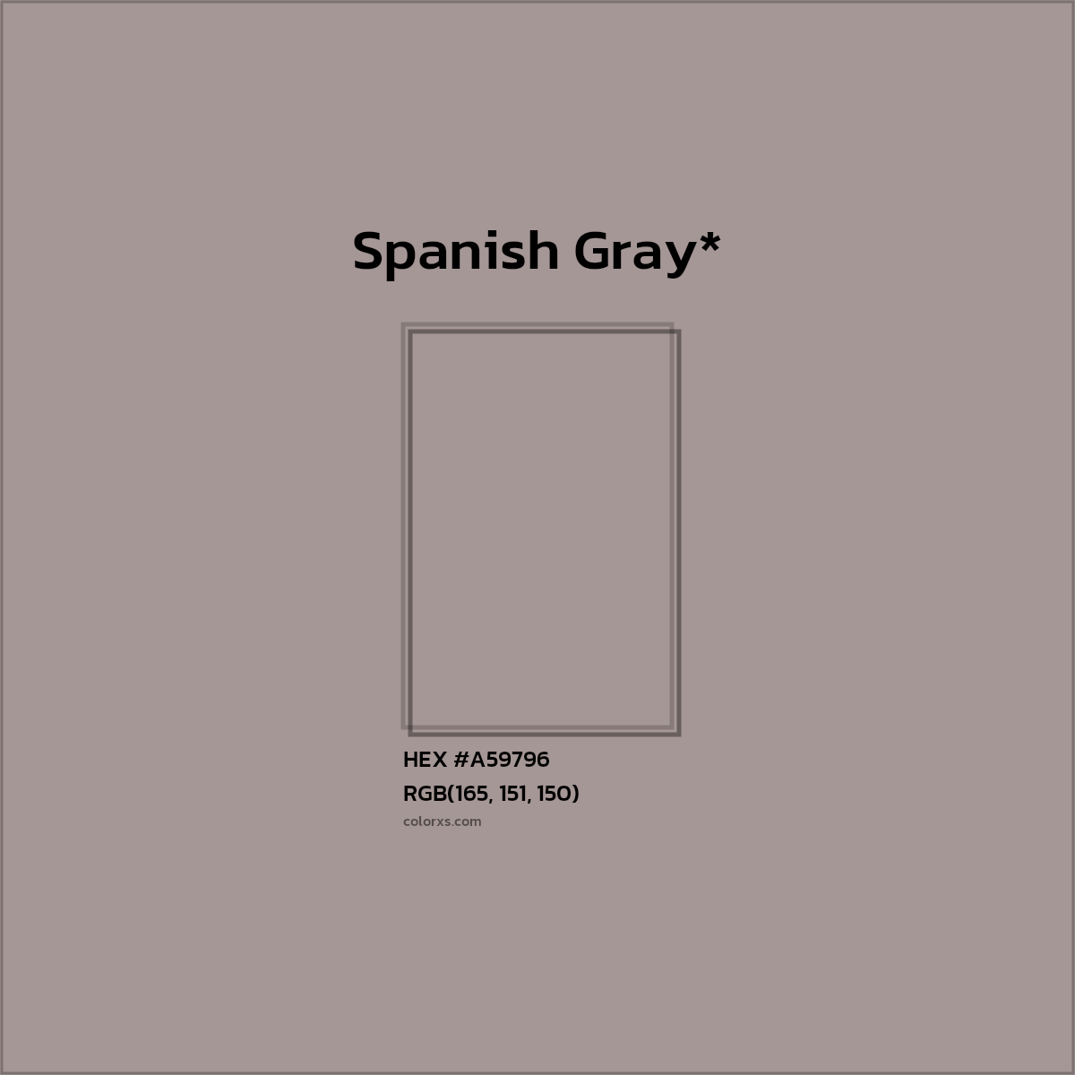 HEX #A59796 Color Name, Color Code, Palettes, Similar Paints, Images
