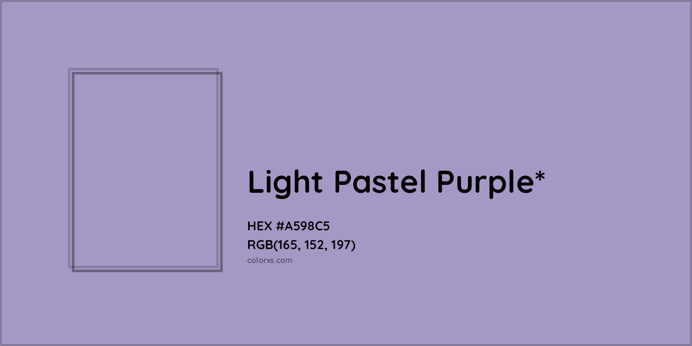 HEX #A598C5 Color Name, Color Code, Palettes, Similar Paints, Images