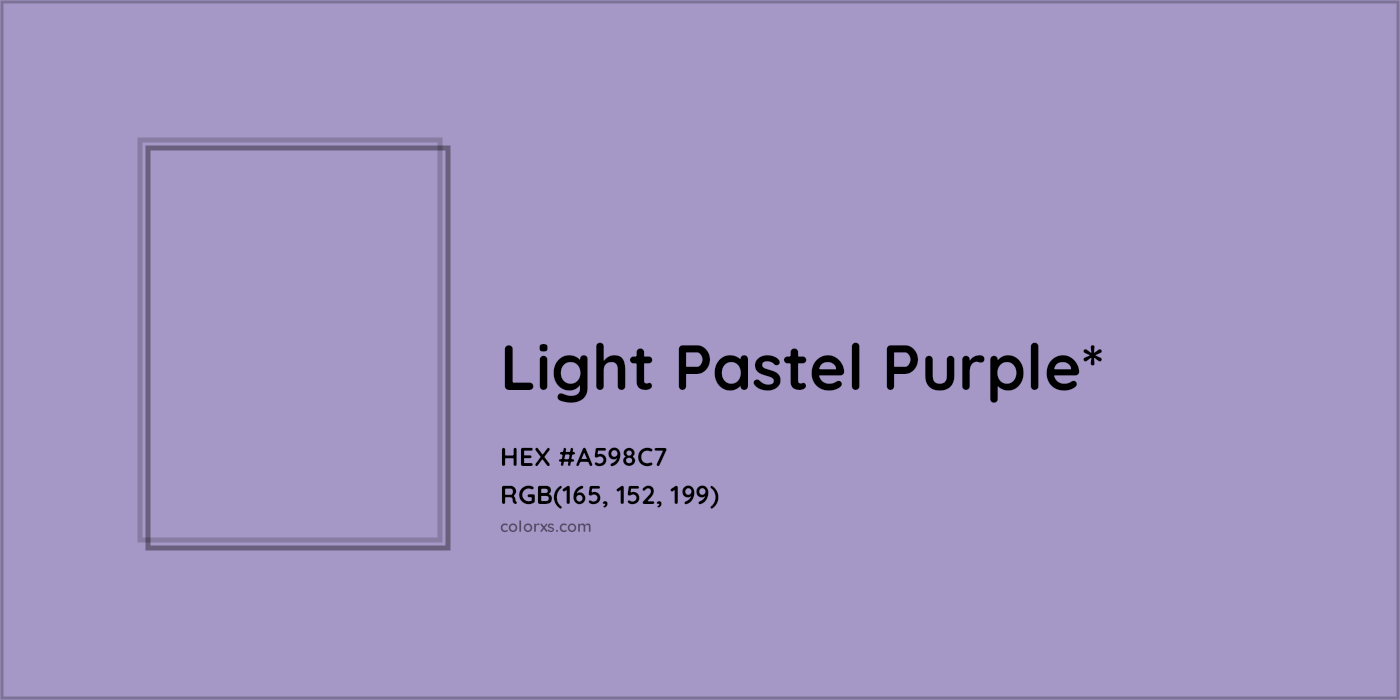 HEX #A598C7 Color Name, Color Code, Palettes, Similar Paints, Images