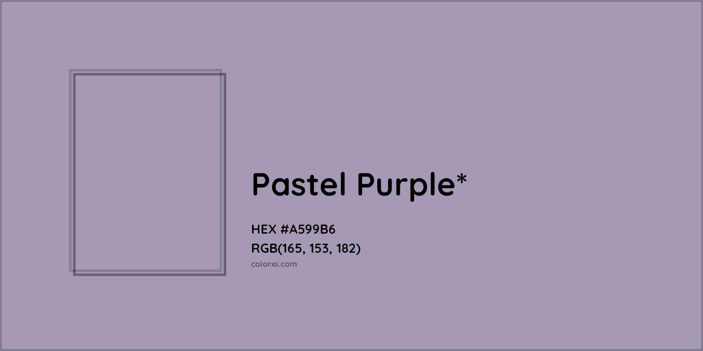 HEX #A599B6 Color Name, Color Code, Palettes, Similar Paints, Images