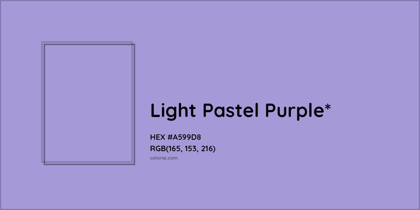 HEX #A599D8 Color Name, Color Code, Palettes, Similar Paints, Images