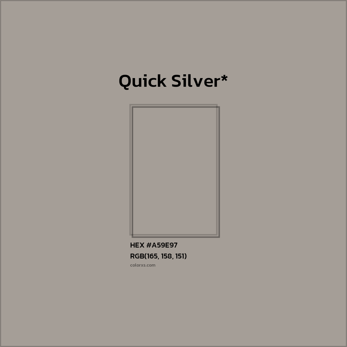 HEX #A59E97 Color Name, Color Code, Palettes, Similar Paints, Images