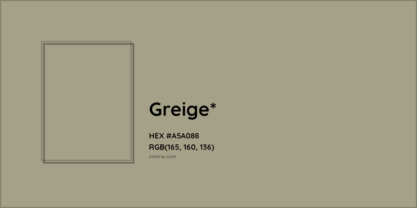 HEX #A5A088 Color Name, Color Code, Palettes, Similar Paints, Images