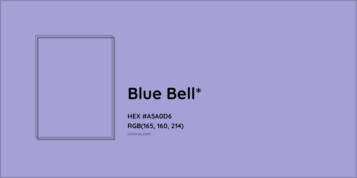 HEX #A5A0D6 Color Name, Color Code, Palettes, Similar Paints, Images