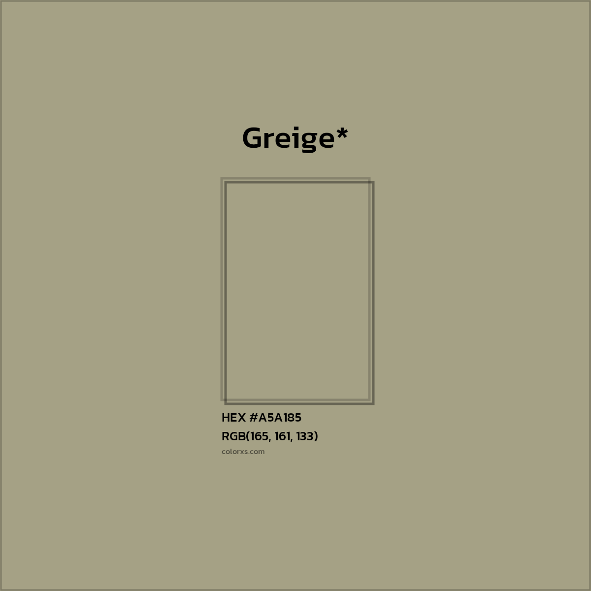 HEX #A5A185 Color Name, Color Code, Palettes, Similar Paints, Images