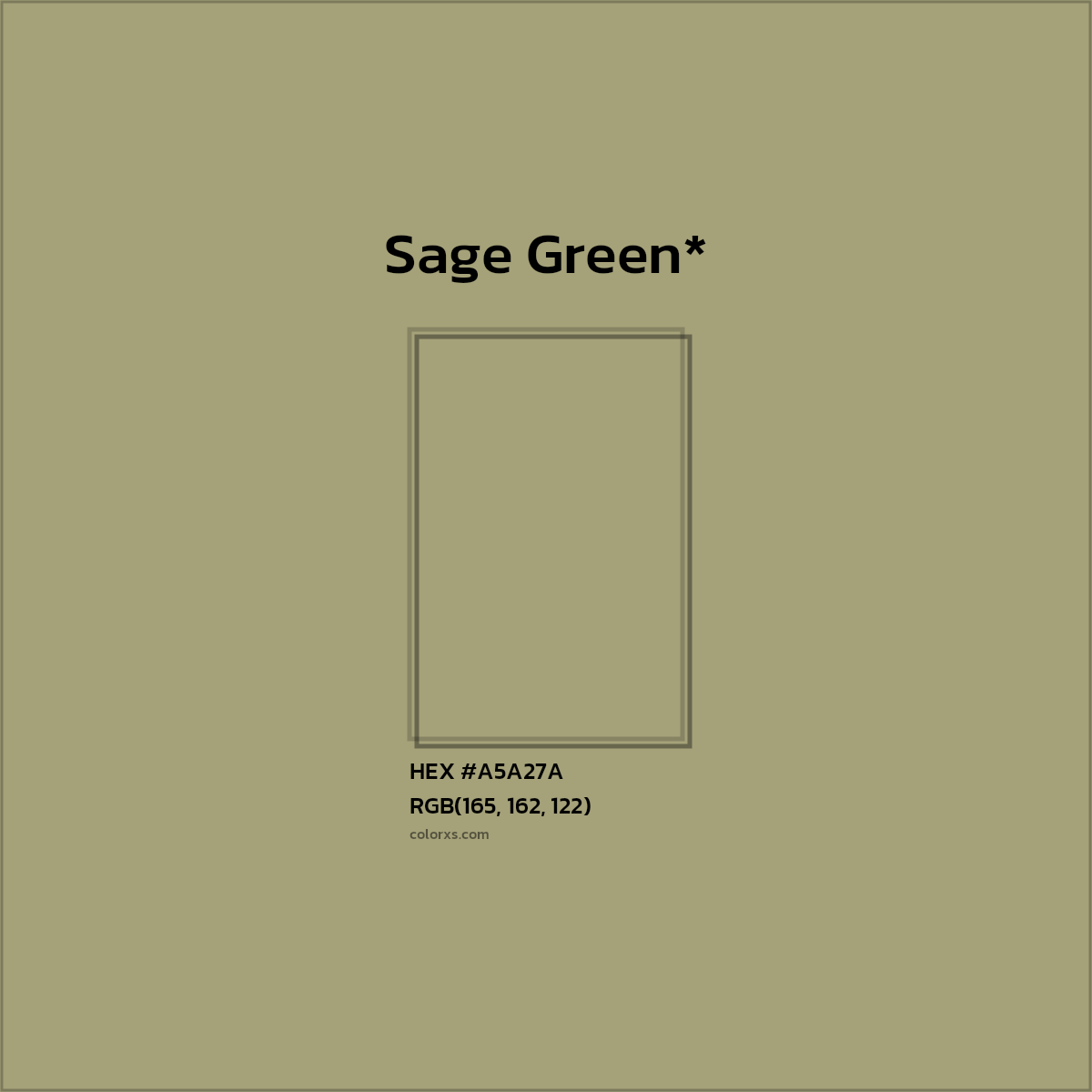 HEX #A5A27A Color Name, Color Code, Palettes, Similar Paints, Images