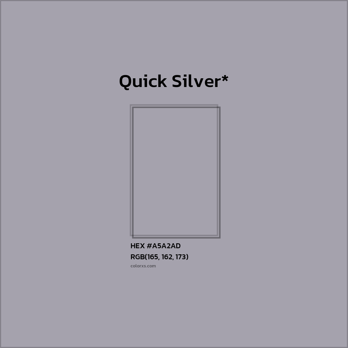 HEX #A5A2AD Color Name, Color Code, Palettes, Similar Paints, Images