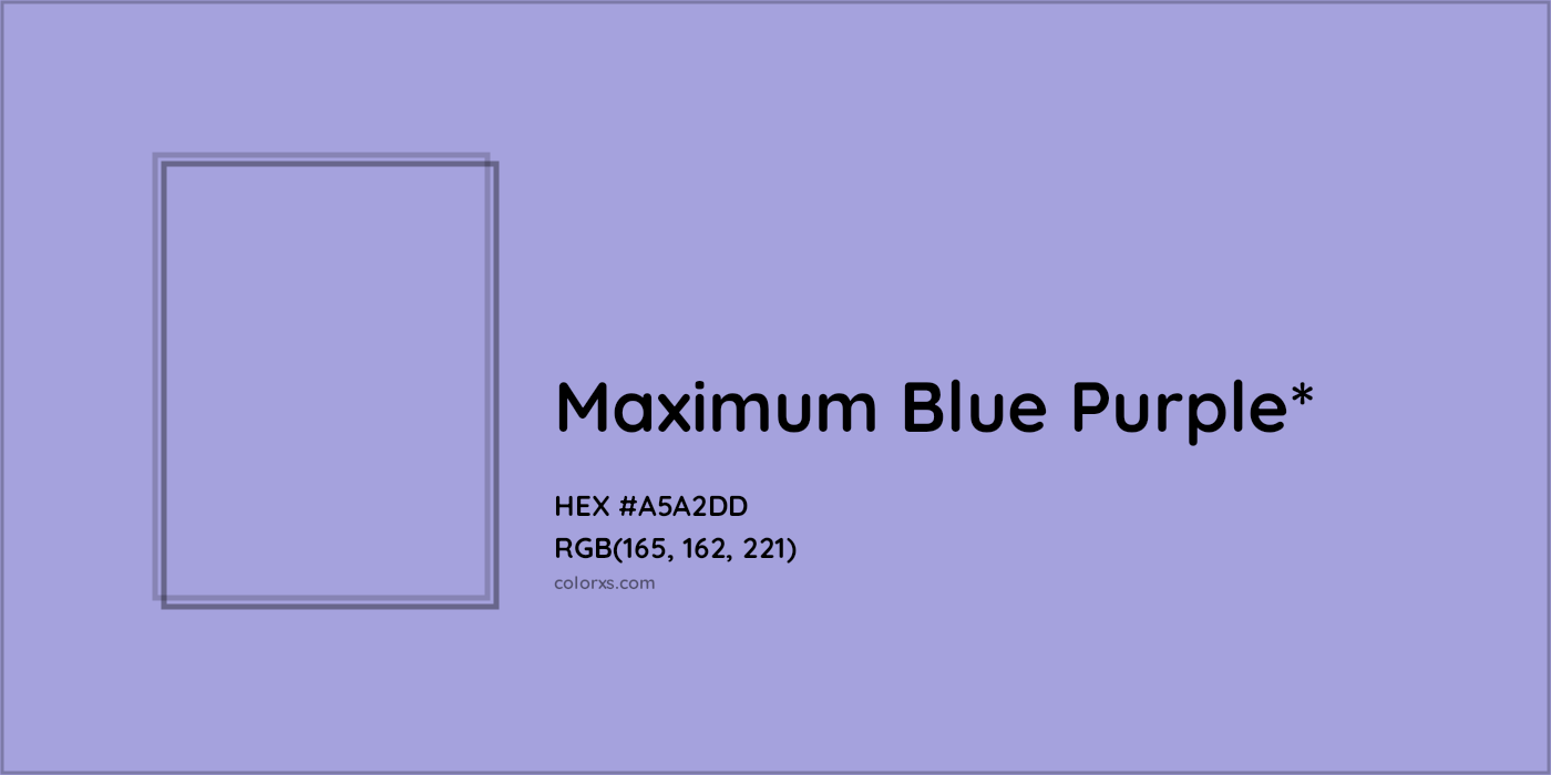 HEX #A5A2DD Color Name, Color Code, Palettes, Similar Paints, Images