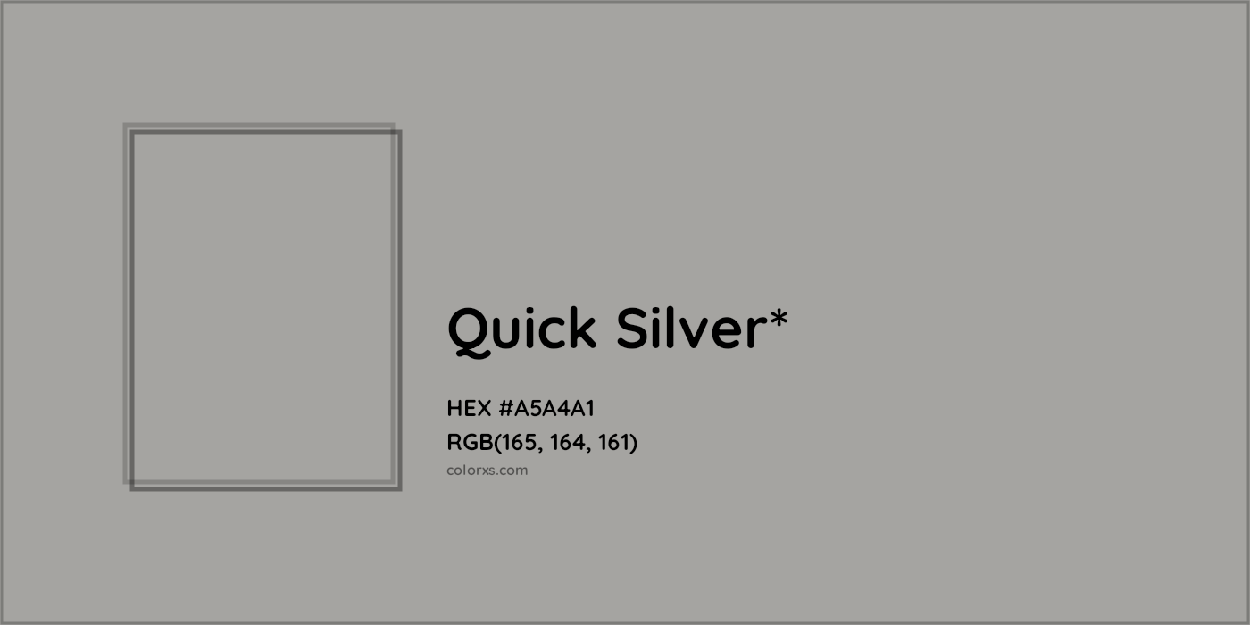 HEX #A5A4A1 Color Name, Color Code, Palettes, Similar Paints, Images