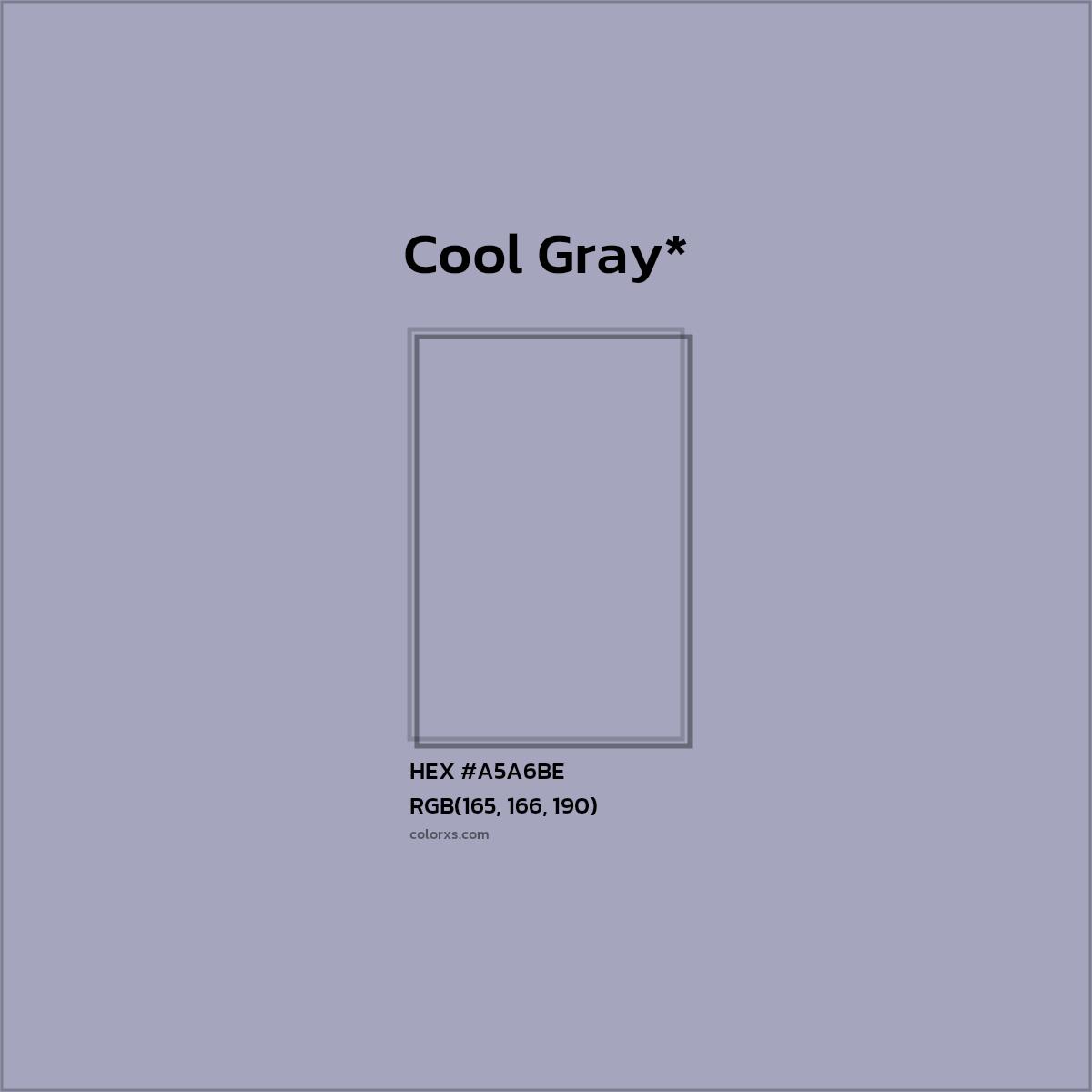HEX #A5A6BE Color Name, Color Code, Palettes, Similar Paints, Images