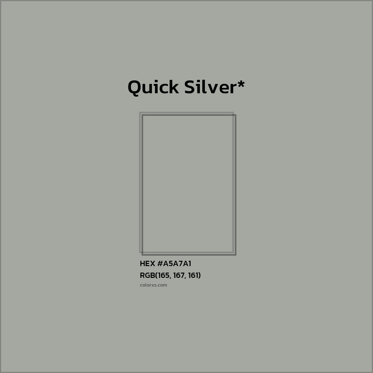 HEX #A5A7A1 Color Name, Color Code, Palettes, Similar Paints, Images