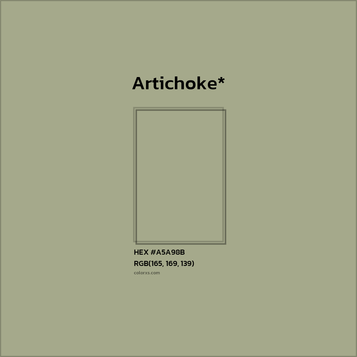 HEX #A5A98B Color Name, Color Code, Palettes, Similar Paints, Images