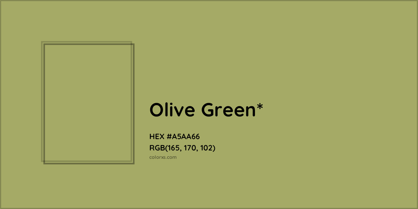 HEX #A5AA66 Color Name, Color Code, Palettes, Similar Paints, Images
