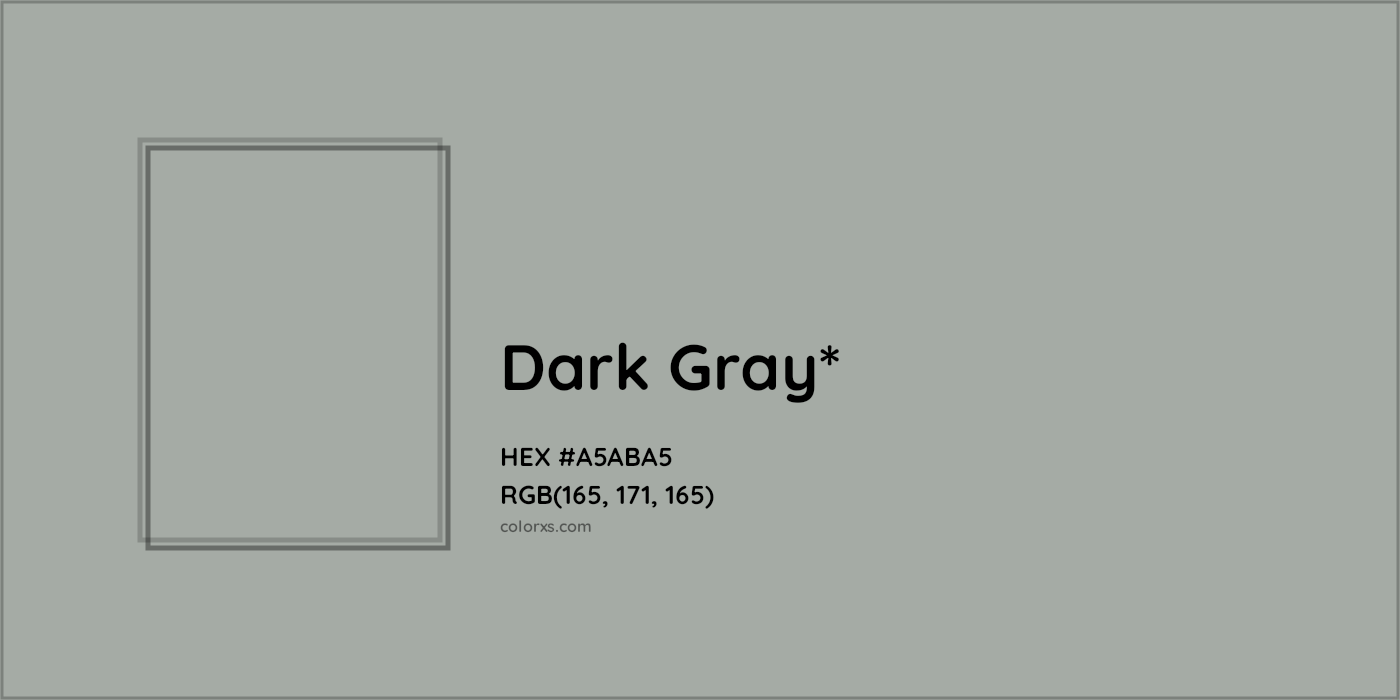 HEX #A5ABA5 Color Name, Color Code, Palettes, Similar Paints, Images
