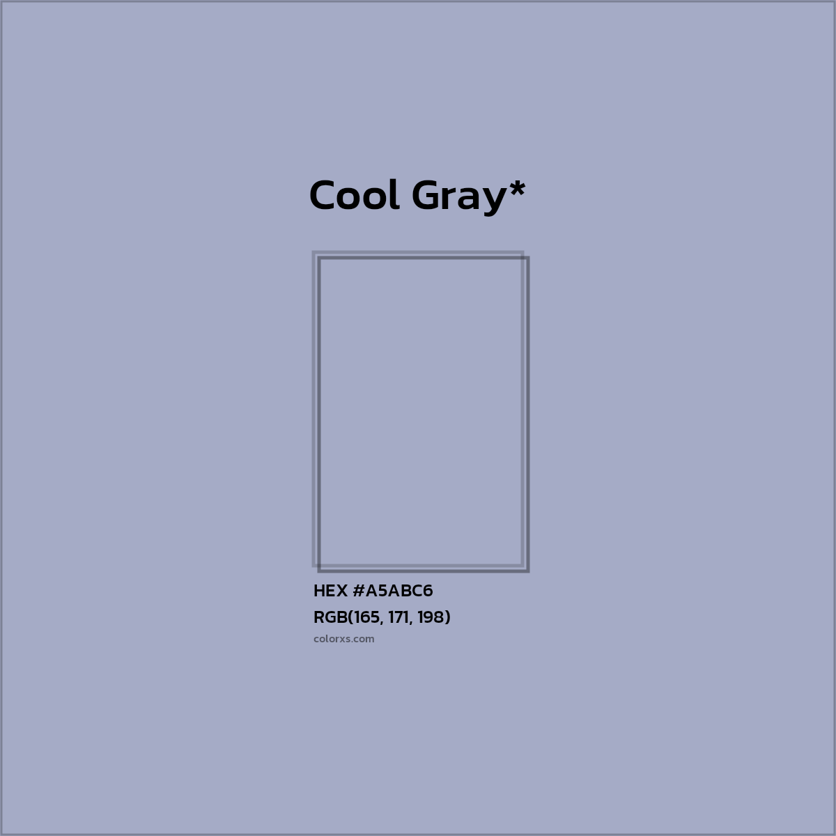 HEX #A5ABC6 Color Name, Color Code, Palettes, Similar Paints, Images