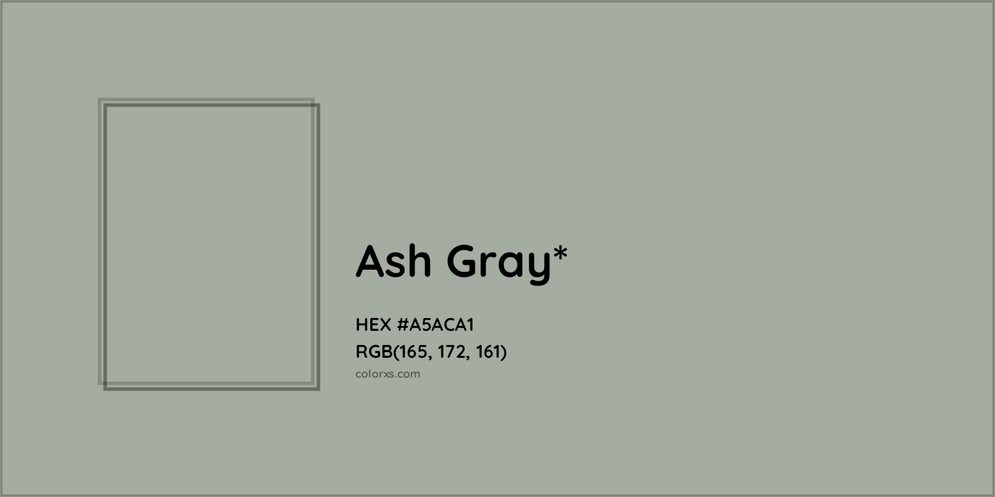 HEX #A5ACA1 Color Name, Color Code, Palettes, Similar Paints, Images