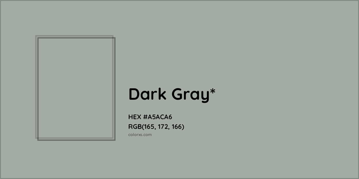 HEX #A5ACA6 Color Name, Color Code, Palettes, Similar Paints, Images