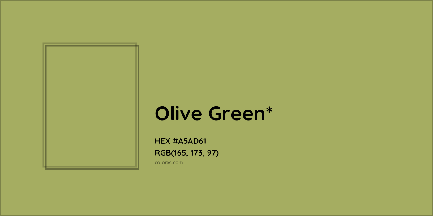 HEX #A5AD61 Color Name, Color Code, Palettes, Similar Paints, Images