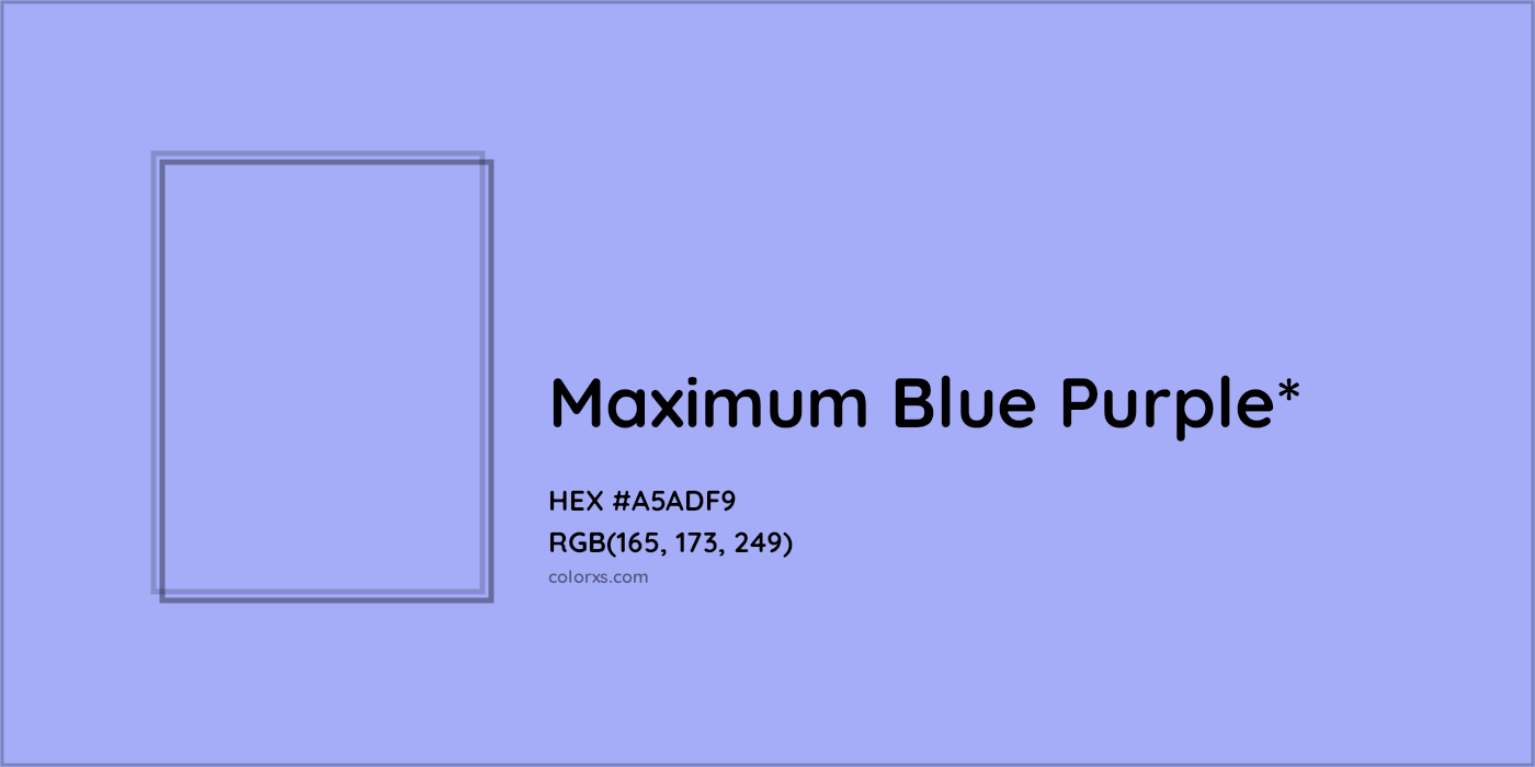 HEX #A5ADF9 Color Name, Color Code, Palettes, Similar Paints, Images