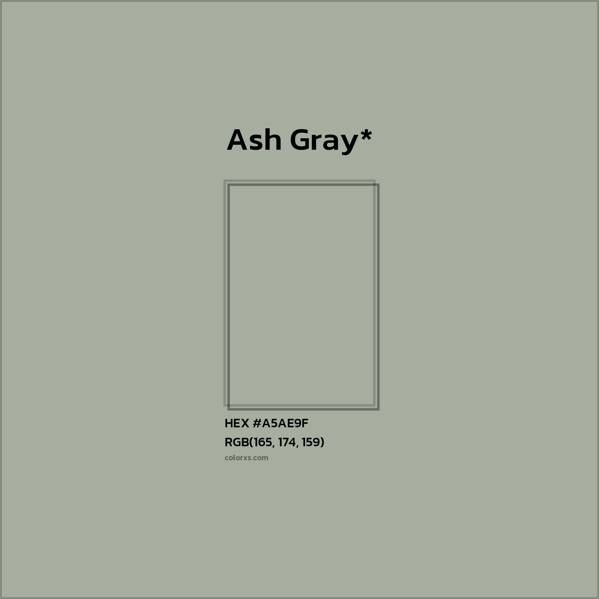 HEX #A5AE9F Color Name, Color Code, Palettes, Similar Paints, Images