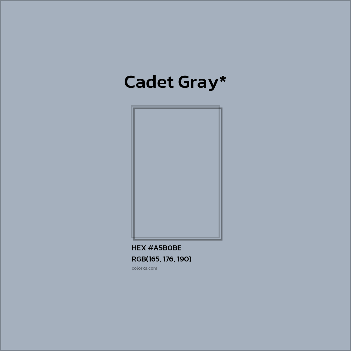 HEX #A5B0BE Color Name, Color Code, Palettes, Similar Paints, Images