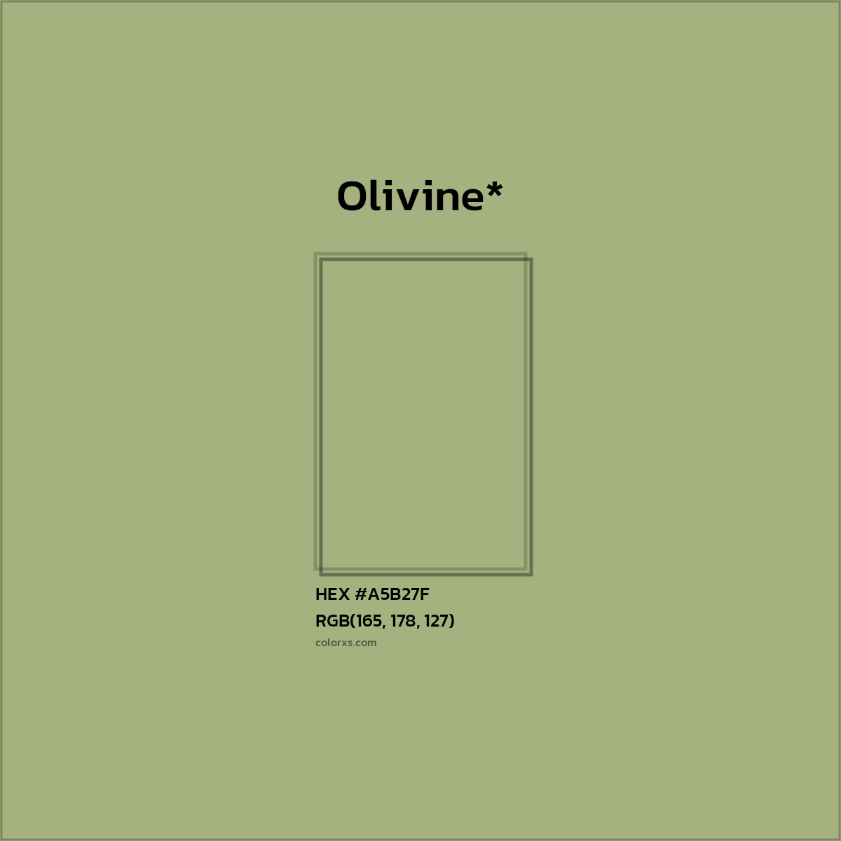 HEX #A5B27F Color Name, Color Code, Palettes, Similar Paints, Images