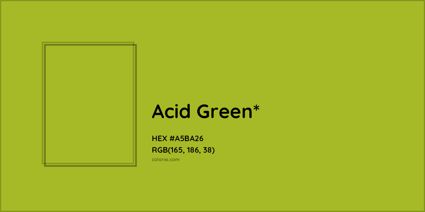 HEX #A5BA26 Color Name, Color Code, Palettes, Similar Paints, Images
