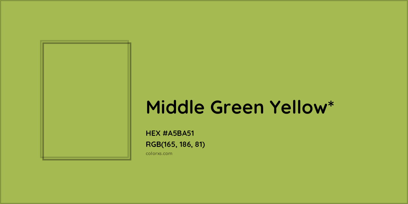 HEX #A5BA51 Color Name, Color Code, Palettes, Similar Paints, Images