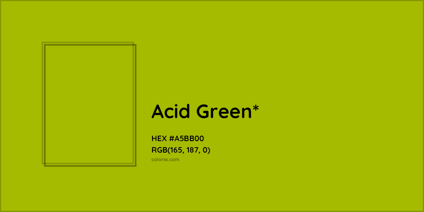 HEX #A5BB00 Color Name, Color Code, Palettes, Similar Paints, Images