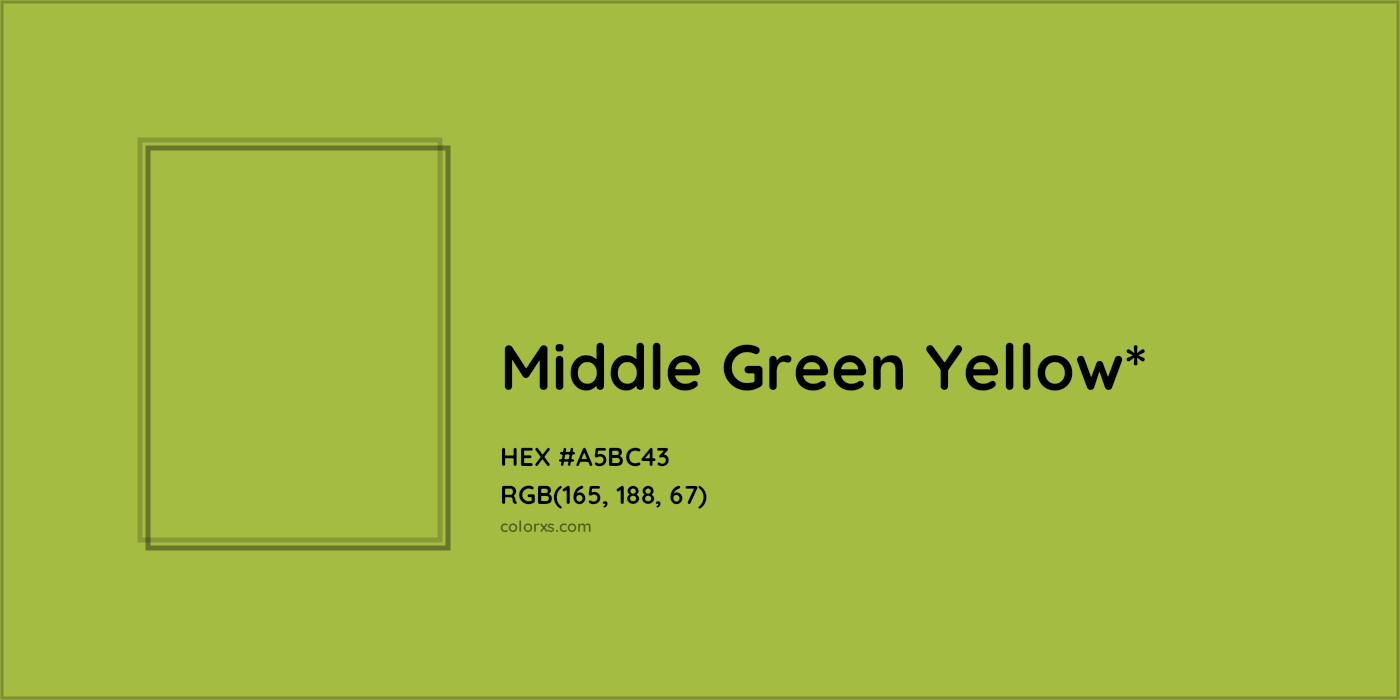 HEX #A5BC43 Color Name, Color Code, Palettes, Similar Paints, Images