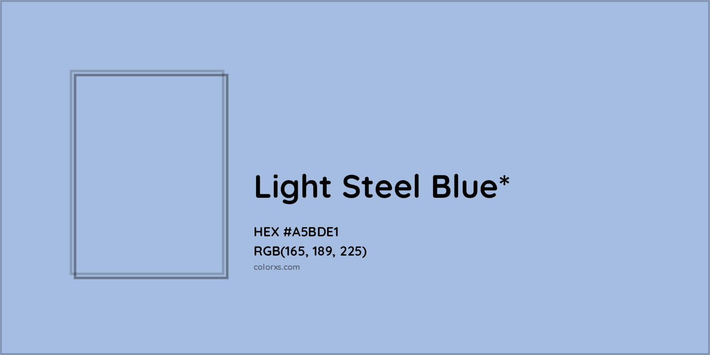 HEX #A5BDE1 Color Name, Color Code, Palettes, Similar Paints, Images