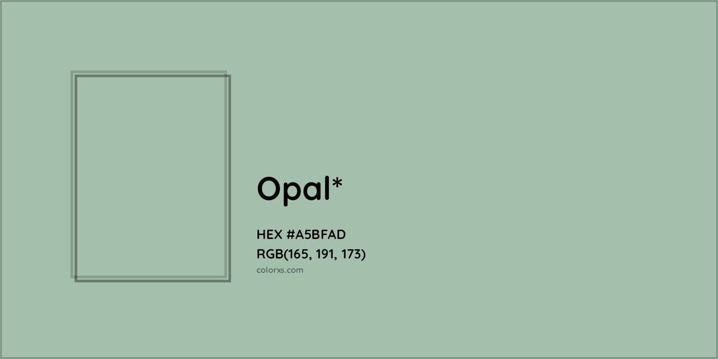 HEX #A5BFAD Color Name, Color Code, Palettes, Similar Paints, Images