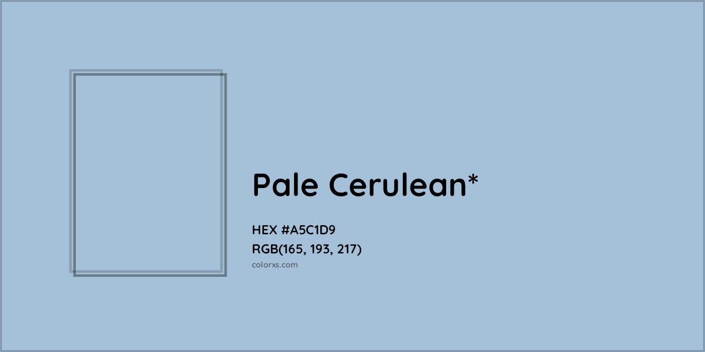 HEX #A5C1D9 Color Name, Color Code, Palettes, Similar Paints, Images
